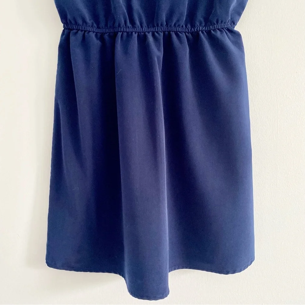 Forever 21 Navy Crisscross Dress Size Small - Picture 3 of 5